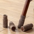 Miniatyrbilde 3 av 7: Sklisikker sokker for møbelben gulvbeskyttelse bord stol stolben b 16stk/beige 8 cm