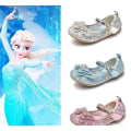 Pikkukuva 5 / 6: elsa prinsessa kengät lapsi tyttö paljeteilla vaaleanpunainen 15,5 cm / koko 24