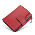 Miniatyrbild 5 av 10: Baellerry Womens Short Small Money Purse Wallet Ladies Leather F Röd