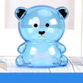 Pikkukuva 1 / 3: säästöpossu säästöpossu säästöpossu bear shape 9,5 cm blå