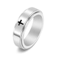 Miniatyrbillede 1 af 6: anti-angst spinner fidget roterende ring ringe størrelse 8/18,2 mm