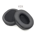 Miniatyrbillede 1 af 3: ørepuder / hovedbøjlepuder til Razer BlackShark V2X V2Pro V2SE v2x sort proteinlæder