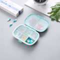Miniatyrbild 5 av 6: pillerdosett ask för medicinpillerburk medicin dosett pillernask rosa