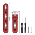 Miniatyrbillede 1 af 6: armbånd silikone Garmin Forerunner 735xt/220/230/235/Approach S20 rød/sort