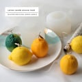 Miniatyrbilde 2 av 6: lysformar lys stearinljus DIY gjutformar i silikonform mj17 vertikal sitron