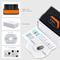 Miniatyrbillede 4 af 11: Vgate ICar2 Bluetooth bilfejldetektor med 8 farveskærm - Scan o sort orange