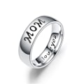 Miniatyrbilde 3 av 7: Kjærlighet visner aldri Par Familie Ring: Gravert Mamma Sønn Datter datter nr. 12