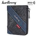 Pikkukuva 2 / 7: Baellerry Miesten Lompakko Business Color Blocking RFID Nahka Slim Zi musta