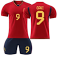 Miniatyrbillede 1 af 2: fodboldtrøje fodboldtøj børn pablo gavi 9 #28