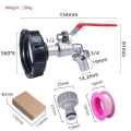 Miniatyrbild 1 av 6: ibc tankadapter ibc koppling ibc anslutnings ibc tank adapter S60*6 till 1/2 legering plast nippel