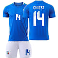 Miniatyrbilde 1 av 2: Italia Hjem nr 14 Chiesa Barn Fotballklær for Voksne Topper oc #16