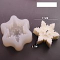 Miniatyrbillede 2 af 5: lys form lysformer DIY silikone form lys 3D snefnug