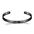 Miniatyrbillede 4 af 5: Imponerende motivation Titanstål C-formet inspirerende armbånd - syv farver