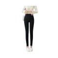 Miniatyrbillede 4 af 5: tykke leggings vinter leggings vinterbukser fleece leggings musta 4XL