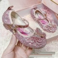 Miniatyrbild 2 av 6: elsa prinsess skor barn flicka med paljetter rosa 21cm / size35