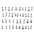 Miniatyrbillede 2 af 3: charms smykker øreringe diy pack 40 stk som på billedet