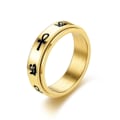 Miniatyrbillede 2 af 6: antistress spinner roterende fidget ring ringe størrelse 8/18,2 mm