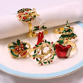Miniatyrbillede 2 af 5: Servietringe Jul Julepynt Julepynt Julepynt t 6 stk / klokke
