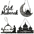 Miniatyrbillede 2 af 6: ramadan dekoration mubarak kareem indretning jm01231