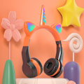 Pikkukuva 1 / 3: cat ears kuulokkeet langattomat cat bluetooth kuulokkeet orange