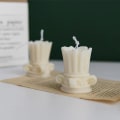 Miniatyrbillede 2 af 6: lysforme lys stearinlys gør-det-selv-forme i silikoneform br-427