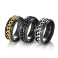 Miniatyrbillede 2 af 4: anti stress fidget spinner roterende ring ringe Koko 10 / 19,8 mm