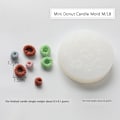 Miniatyrbillede 1 af 6: lysforme lys stearinlys gør-det-selv-forme i silikoneform mj18 mini donuts