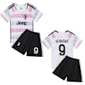 Pikkukuva 1 / 2: Juventus vaaleanpunainen nro 9 Vlahovic jalkapallopaita ja shortsit lapsille ja #14 (90cm)
