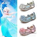 Miniatyrbild 5 av 6: prinsesskor elsa skor barn festskor silverfärgad 15cm / size23