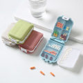 Miniatyrbild 2 av 6: dosette pillerask medicin ask piller dosett 8 fack beige