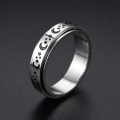 Miniatyrbillede 3 af 6: anti-angst spinner fidget roterende ring ringe størrelse 9/19 mm