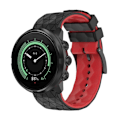 Miniatyrbillede 3 af 6: Suunto 9 Suunto 7 24mm silikonearmbånd sort/grøn