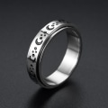 Miniatyrbilde 1 av 6: anti ångest spinner fidget roterande ring ringar størrelse 11/20,8mm