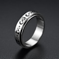 Miniatyrbillede 1 af 6: anti-angst spinner fidget roterende ring ringe størrelse 8/18,2 mm
