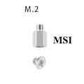 Miniatyrbillede 1 af 4: Bundkortsskruer og afstandsstykker til m.2 ssd/nvme montering - kom M.2 MSI
