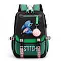 Pikkukuva 1 / 4: stitch reppu lasten reput reppu USB-liitännällä 1kpl vihreä 2