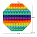 Miniatyrbild 1 av 10: fidget toys pop it leksak sensory regnbåge 20cm
