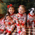 Miniatyrbild 5 av 7: julkläder julpyjamas familj pyjamasbyxor jultröja pyjamas set Barn 2T