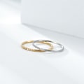 Pikkukuva 4 / 6: Naisten ylellinen timantti-koristeltu hännänrengas - upea japanilainen/korealainen kultainen timantti Nro 7