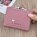 Miniatyrbild 7 av 10: Baellerry Deer Mini handväska för kvinnor PU läder kopplingsväsk Rosa 10cm*9cm*3.2cm
