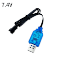 Miniatyrbilde 4 av 4: USB-laderkabel batterilader 7.4V SM-3P 800mA 7,4V SM-3P