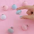 Miniatyrbild 3 av 6: täckelås täckehållare fastsättning av täcke 4st vit