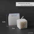 Miniatyrbillede 1 af 6: lysforme lys stearinlys gør-det-selv-forme i silikoneform lz22054 terning honeycomb