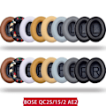 Miniatyrbilde 2 av 6: øreputer hodetelefonputer pads for BOSE QC25/15/2 AE2 mørk grå/svart