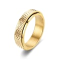 Miniatyrbillede 6 af 7: Roterende Diamond Snake Skin Stripe Parring - Kærlighed for Evigt, Tid 6 mm sort nr. 9