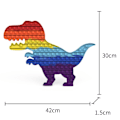 Miniatyrbild 1 av 4: big/mega/stor fidget toys pop it leksak regnbåge dinosaurie 42cm