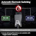 Miniatyrbillede 7 af 10: Universal vLinker FS OBD2-scanner med ForScan-support - USB-forbindelse som på billedet