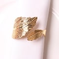 Miniatyrbillede 3 af 3: Servietringe juledekoration taksigelse jul jul dec 12 stk / guld 2