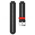 Pikkukuva 5 / 5: rannekoru silikoni Garmin Forerunner 220 230 235 Approach S20 musta punainen