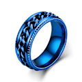 Miniatyrbillede 1 af 6: anti-angst spinner fidget roterende ring ringe størrelse 8/18,2 mm